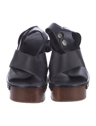 Rag & Bone Leather Studded Accents Slingback Sandals