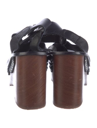 Rag & Bone Leather Studded Accents Slingback Sandals