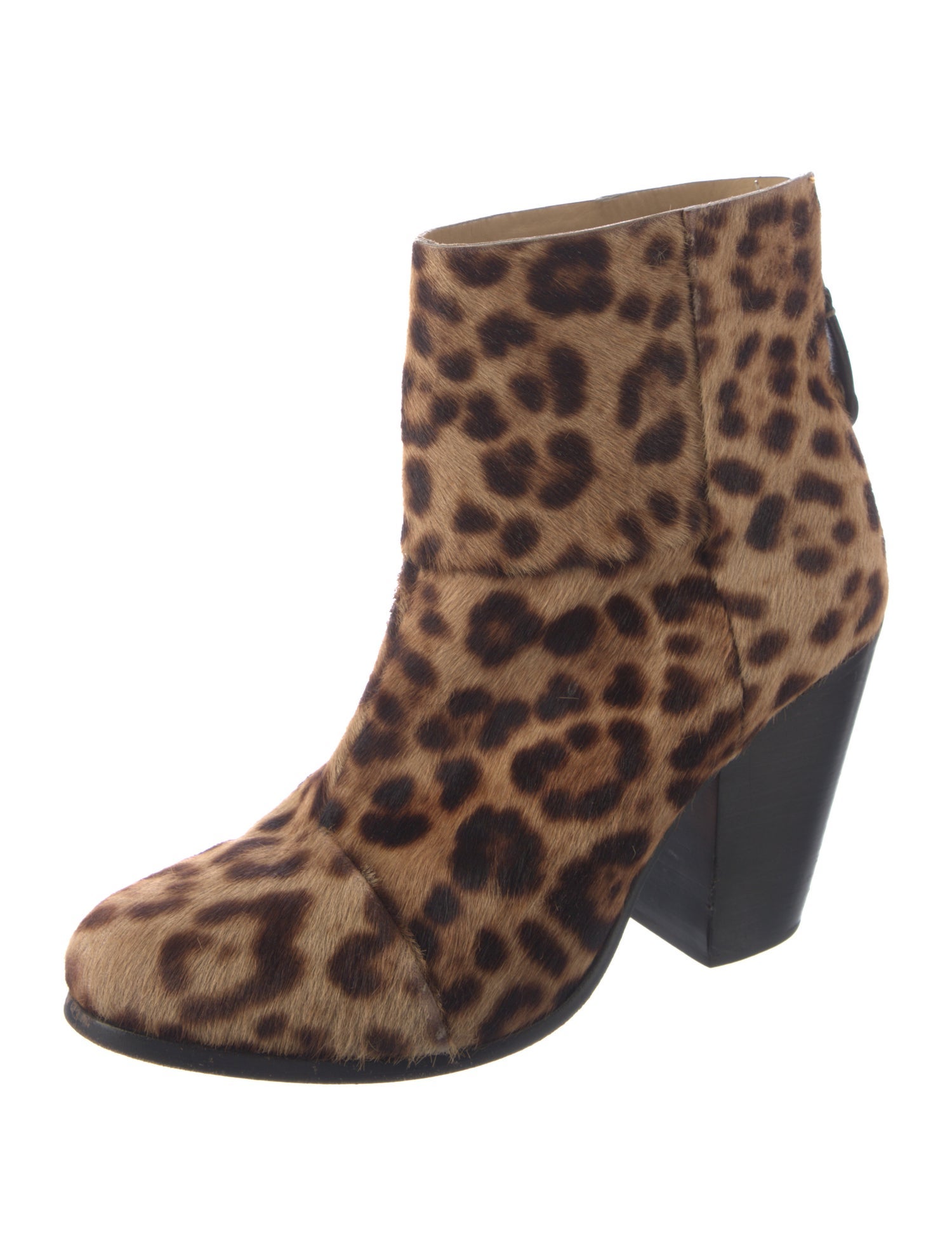 Rag & Bone Ponyhair Animal Print Boots