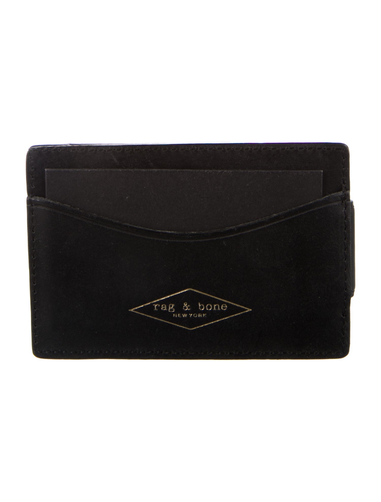Rag & Bone Leather Graphic Print Card Holder