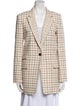Rag & Bone Virgin Wool Plaid Print Blazer