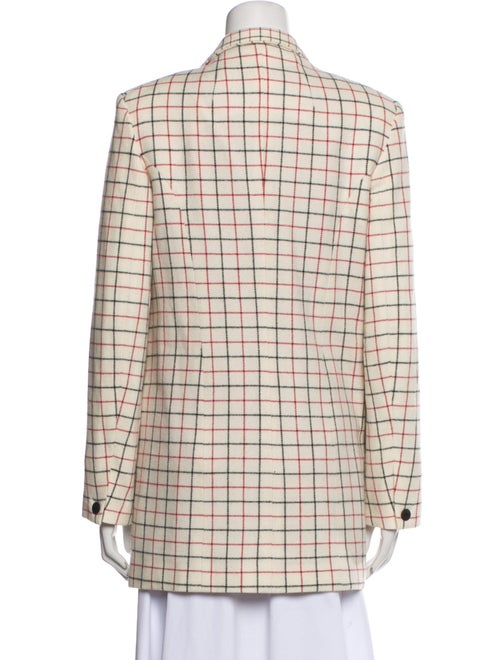 Rag & Bone Virgin Wool Plaid Print Blazer