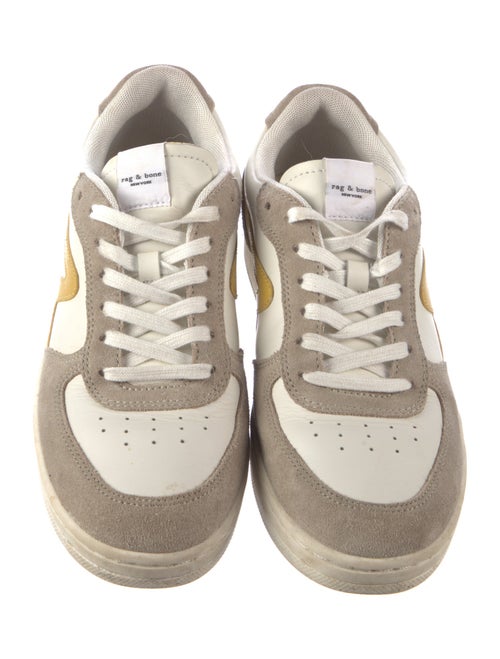 Rag & Bone Leather Colorblock Pattern Sneakers