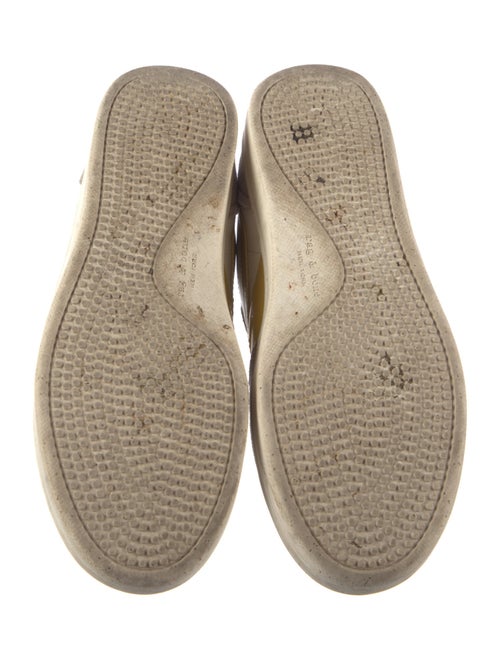 Rag & Bone Leather Colorblock Pattern Sneakers