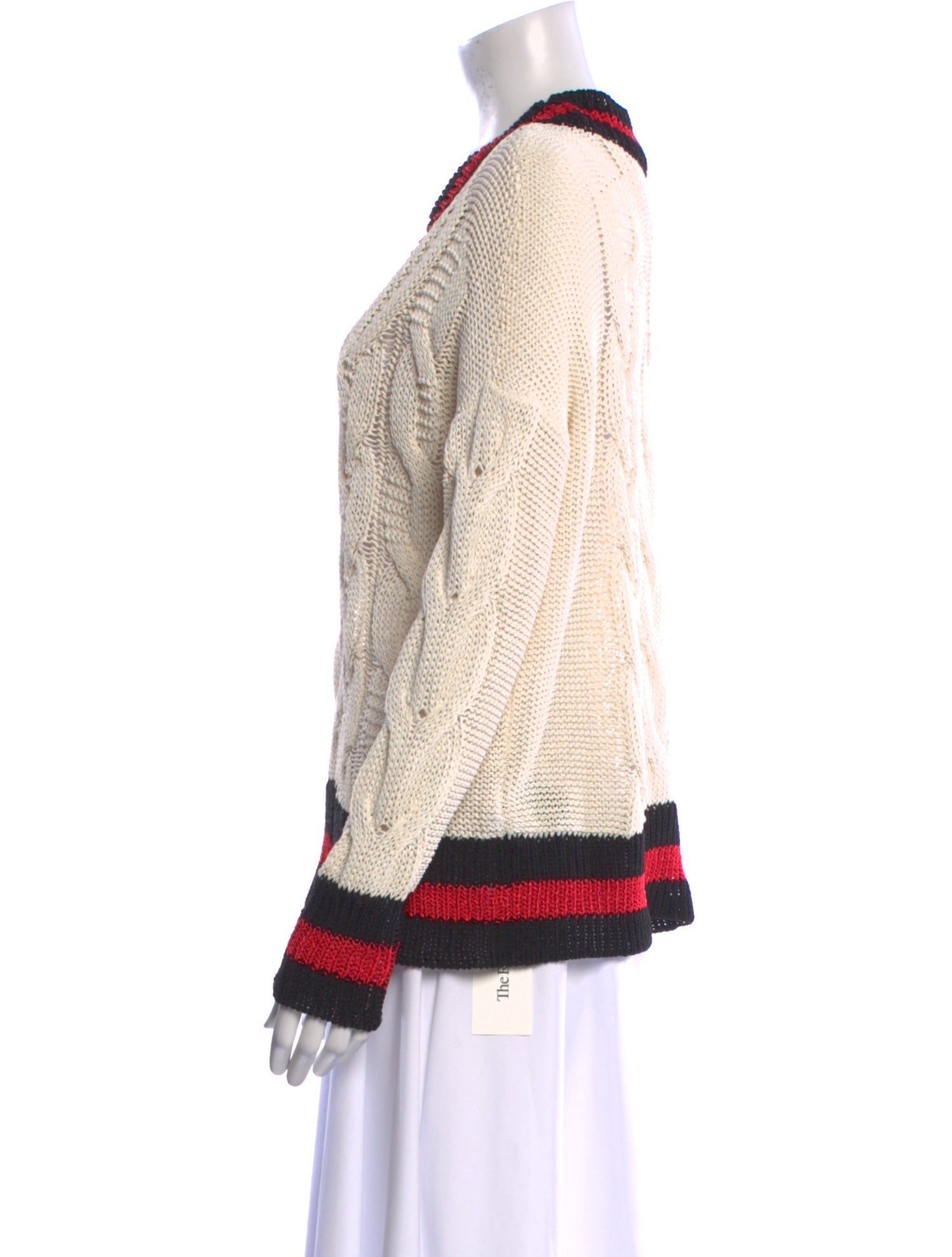 Rag & Bone Striped V-Neck Sweater