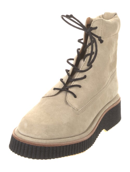 Rag & Bone Suede Colorblock Pattern Lace-Up Boots