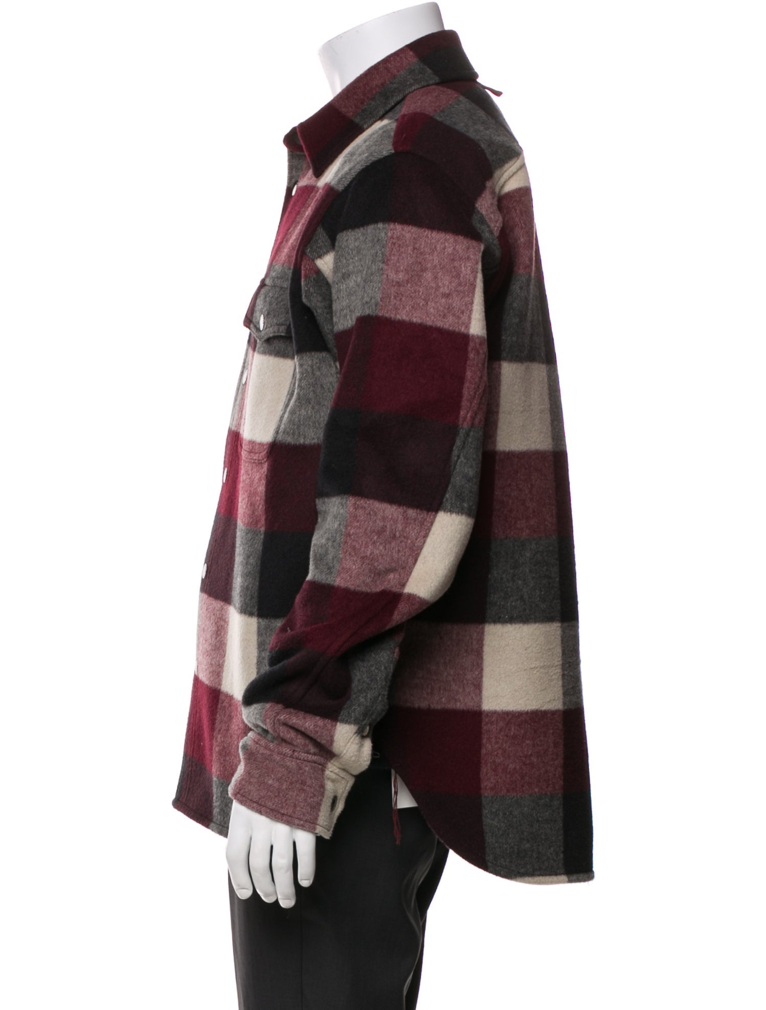 Rag & Bone Wool Plaid Print Bomber Jacket