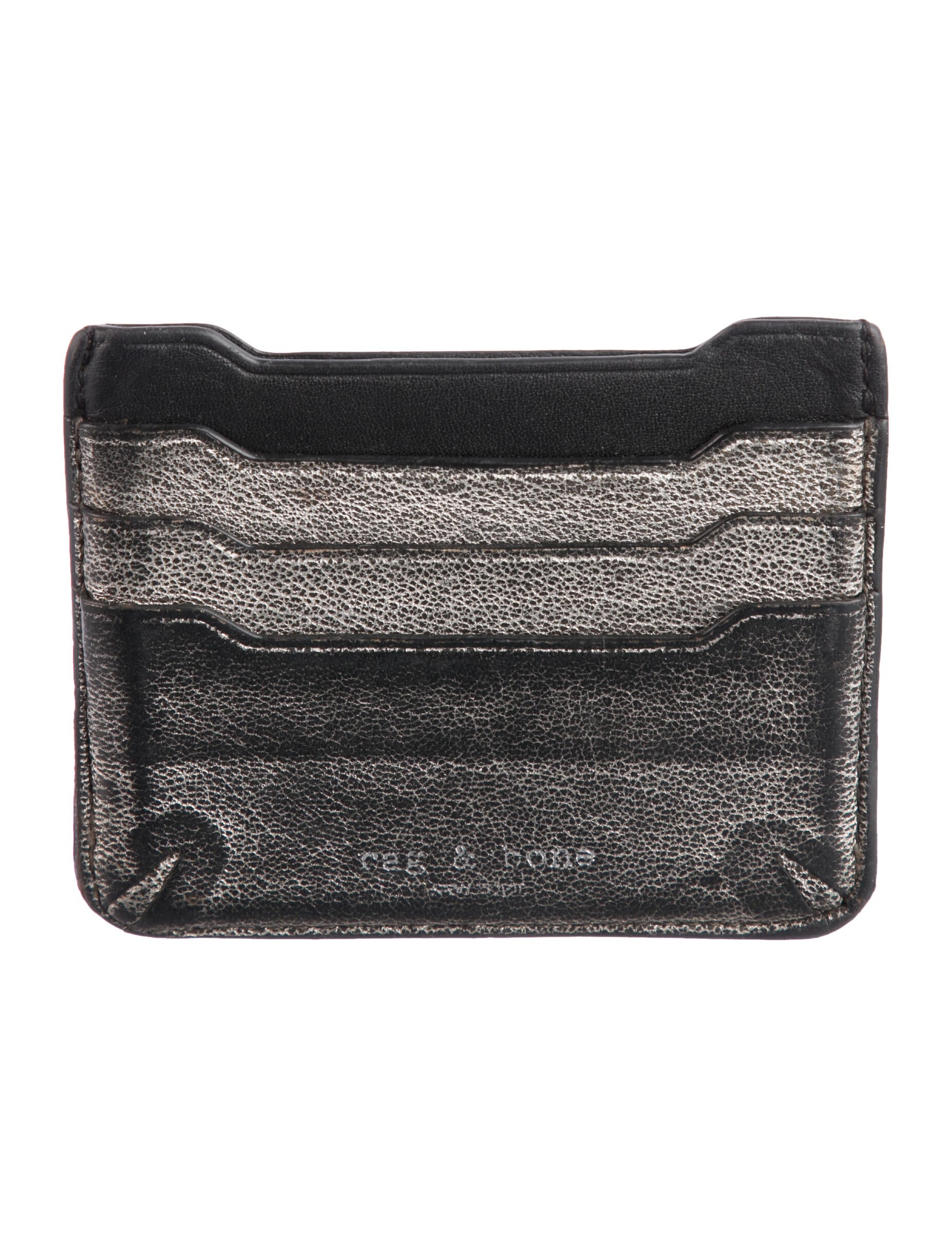 Rag & Bone Leather Colorblock Pattern Wallet