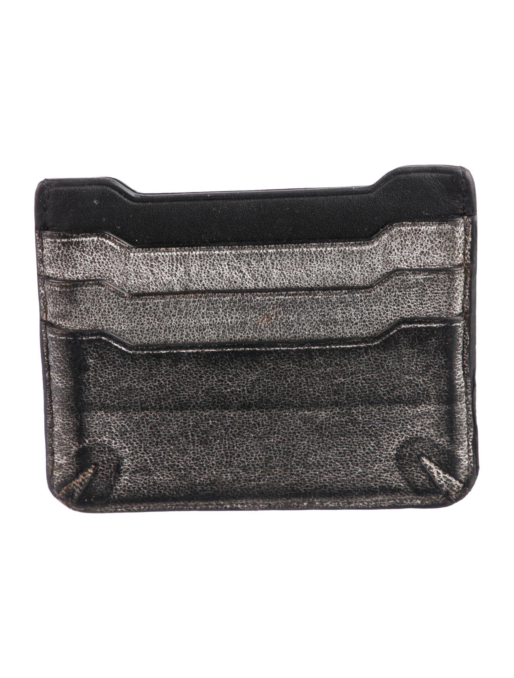 Rag & Bone Leather Colorblock Pattern Wallet