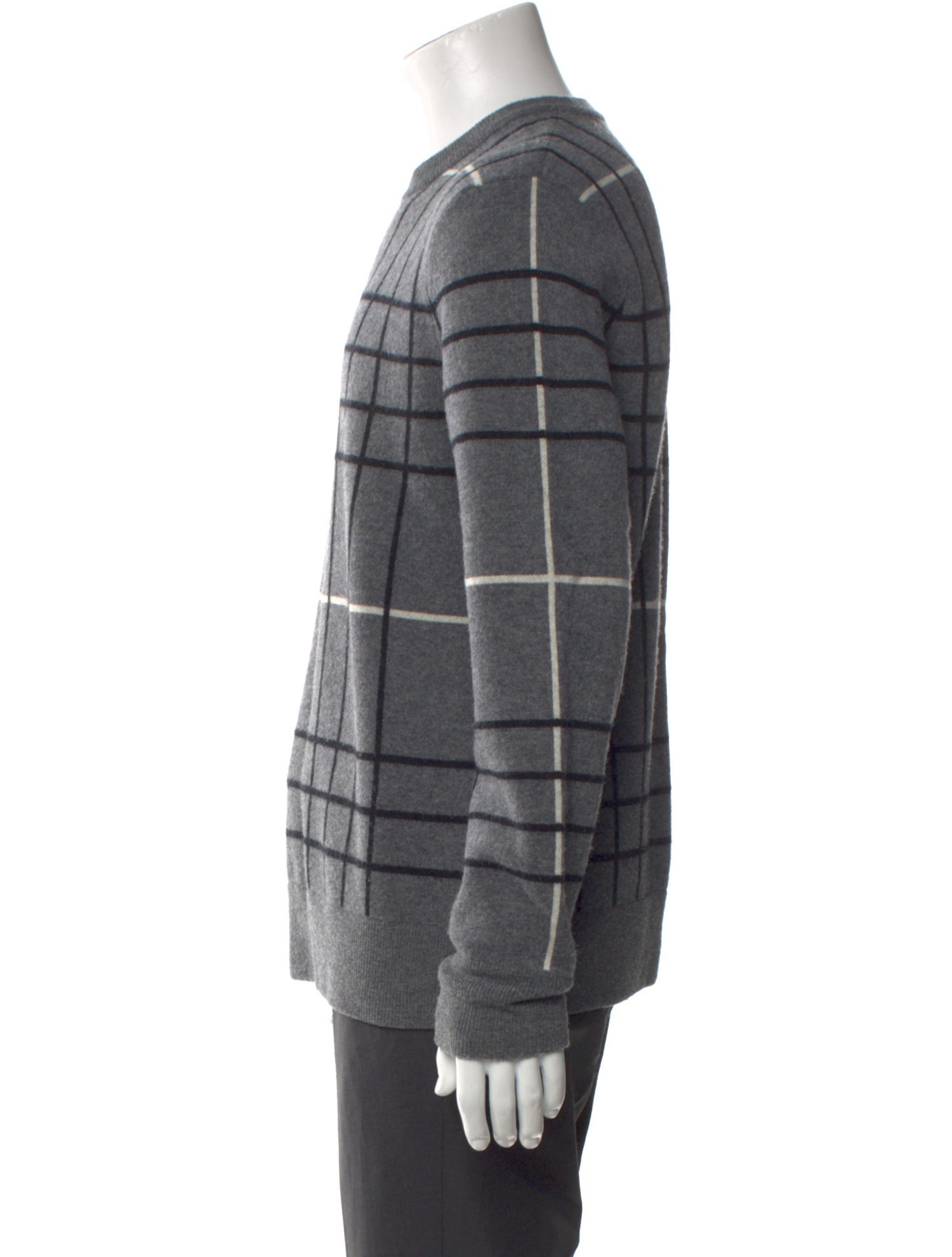 Rag & Bone Merino Wool Plaid Print Pullover