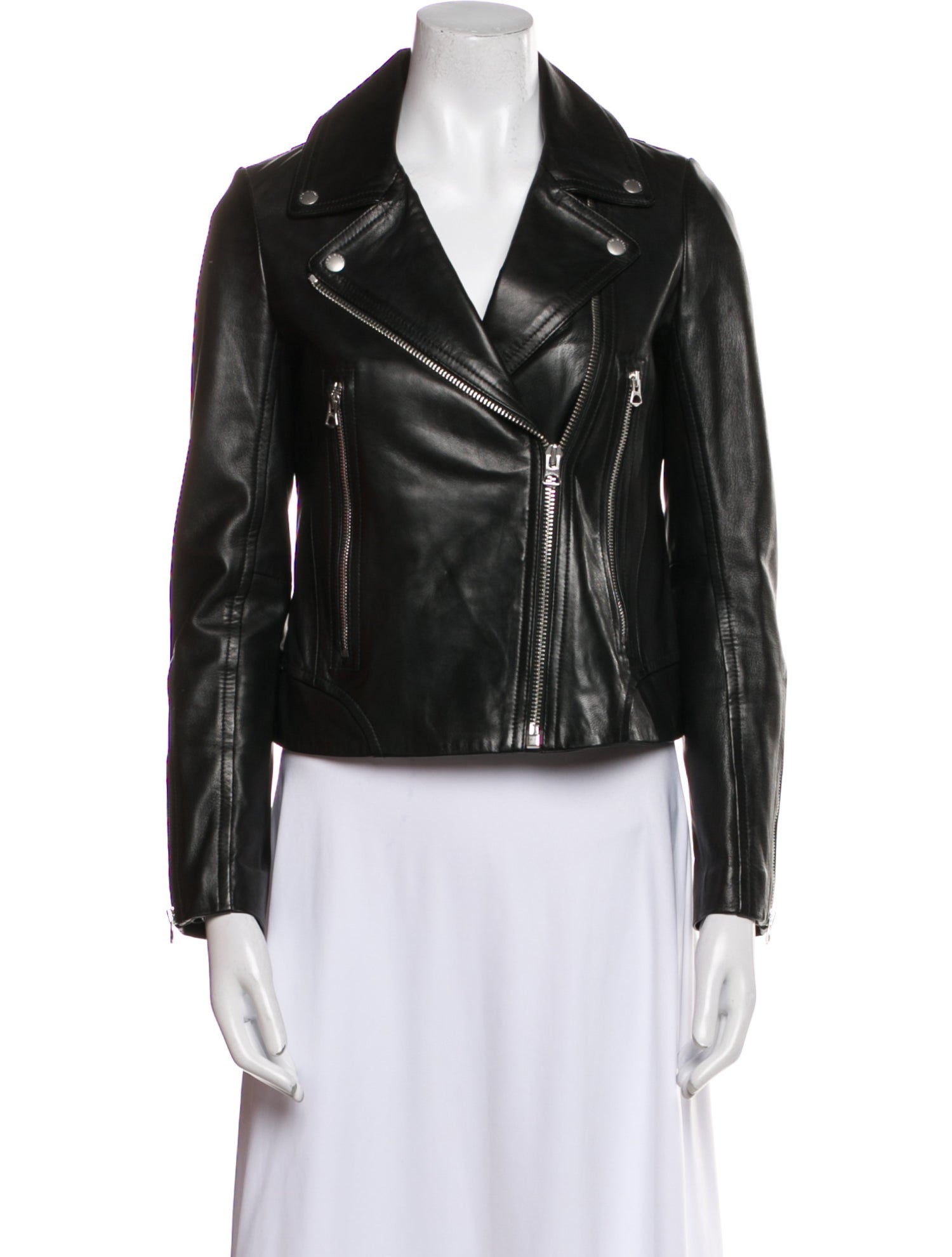 Rag & Bone Lamb Leather Biker Jacket