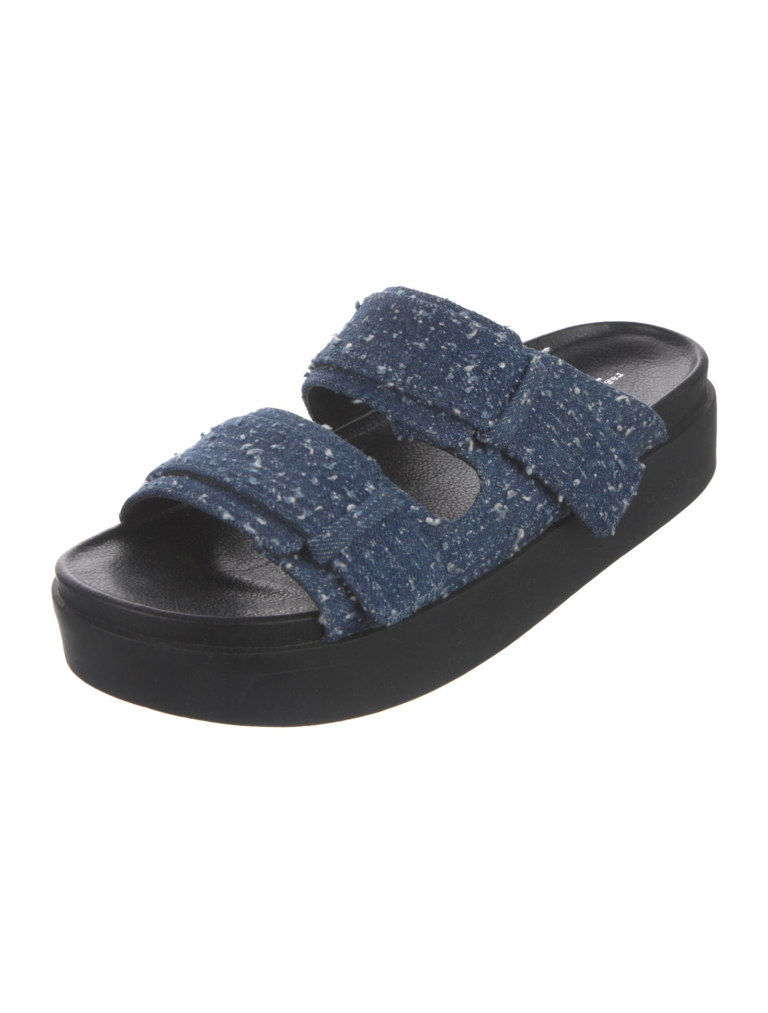 Rag & Bone Denim Tweed Pattern Slides