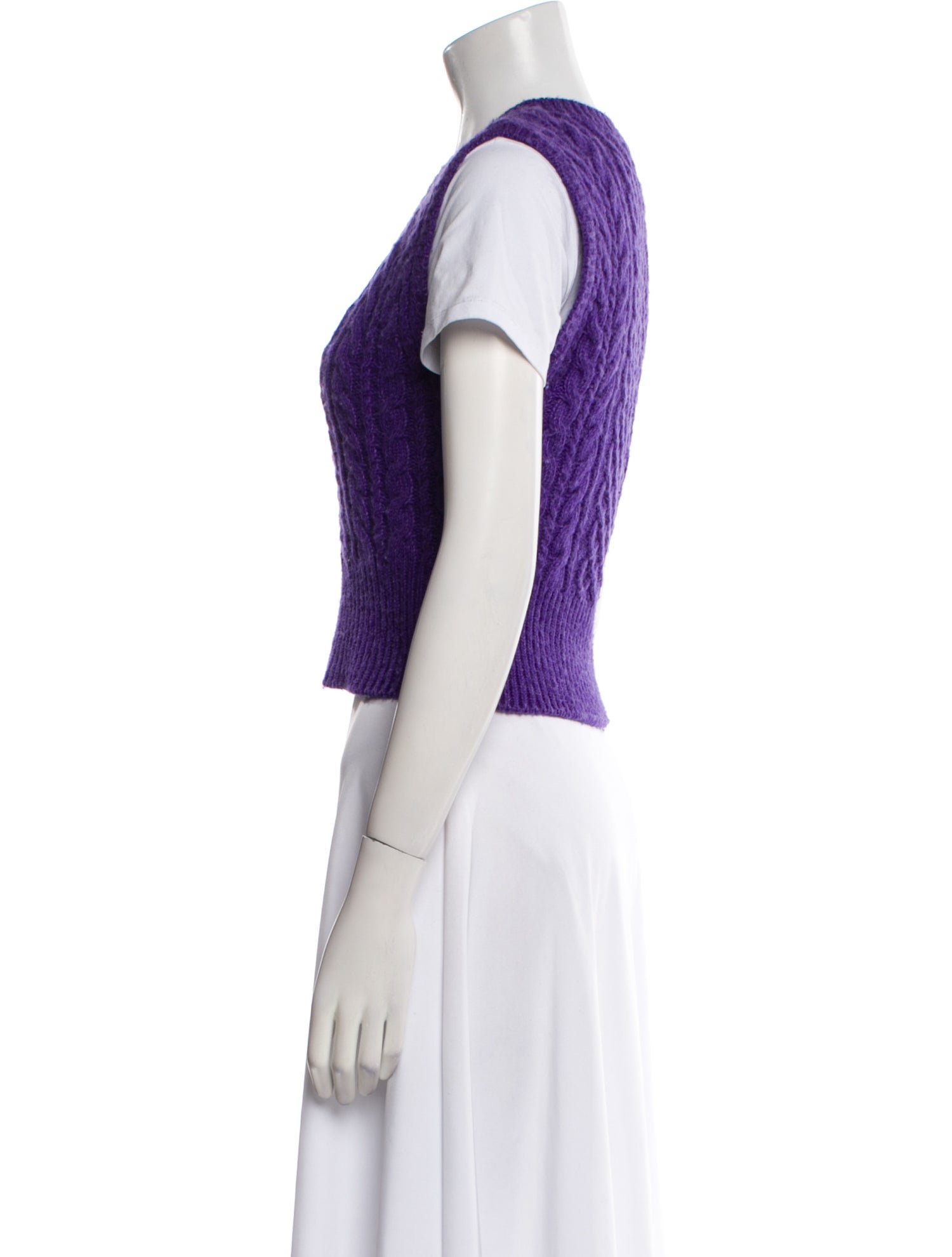 Rag & Bone V-Neck Short Sleeve Crop Top