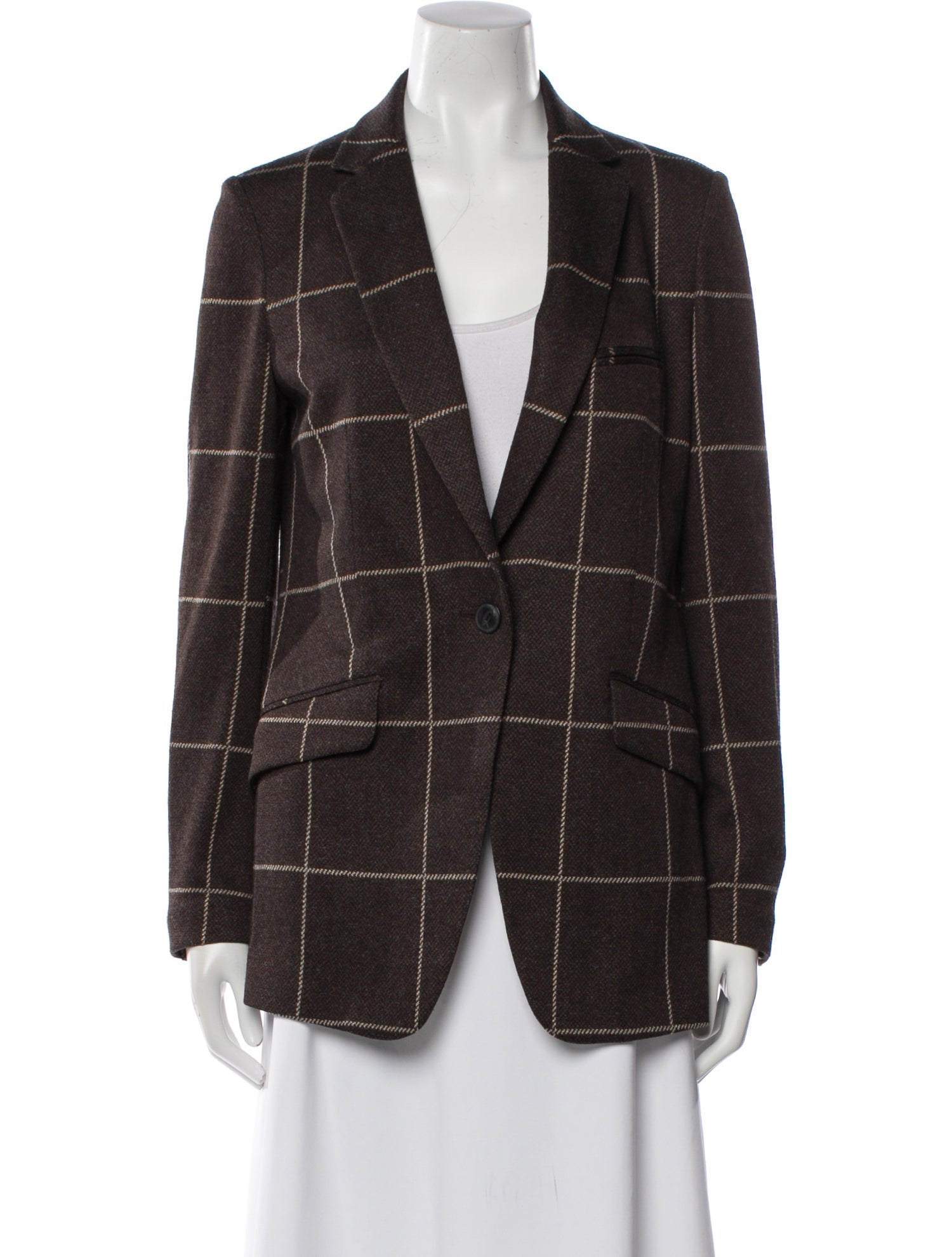 Rag & Bone Plaid Print Blazer