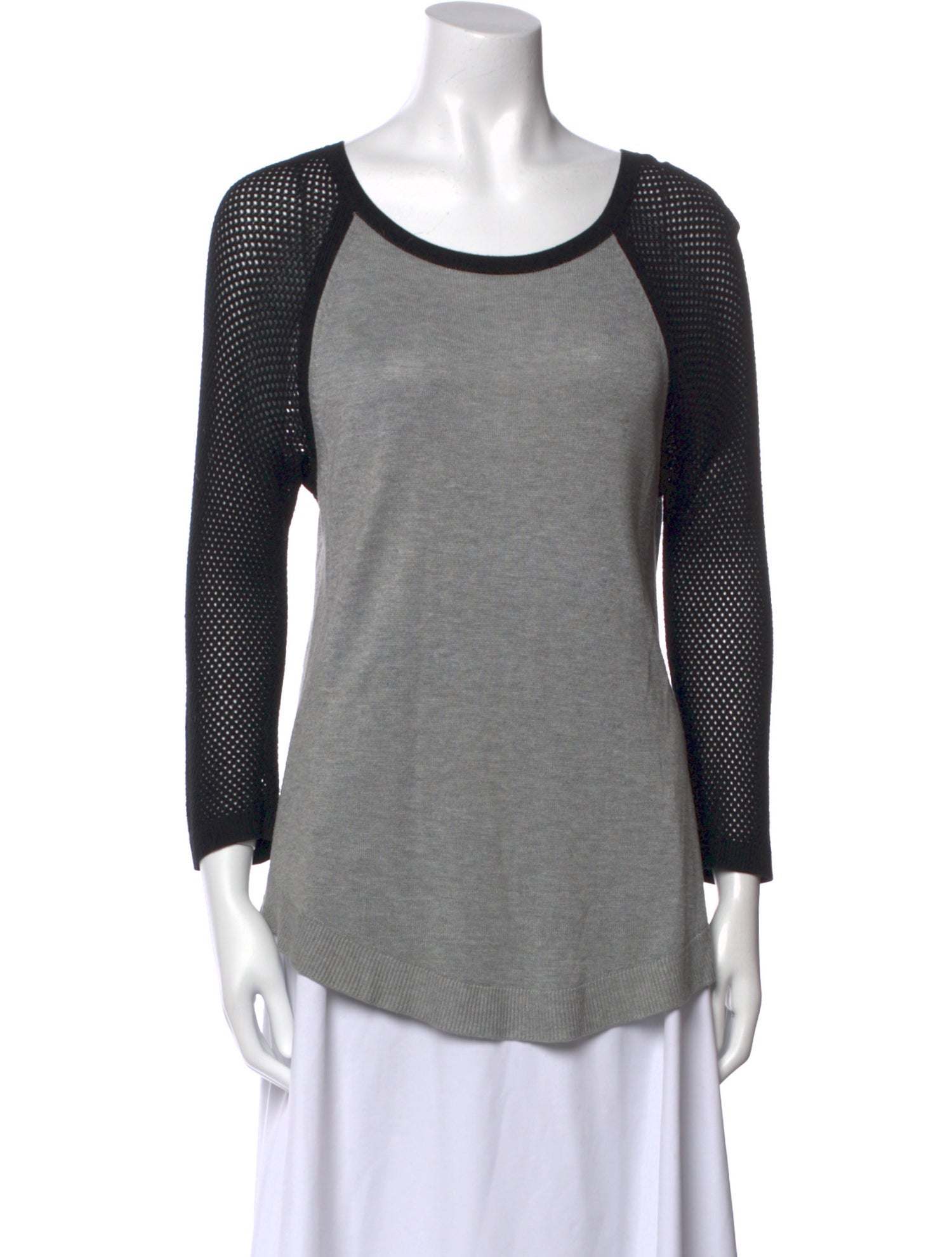 Rag & Bone Colorblock Pattern Scoop Neck Sweater