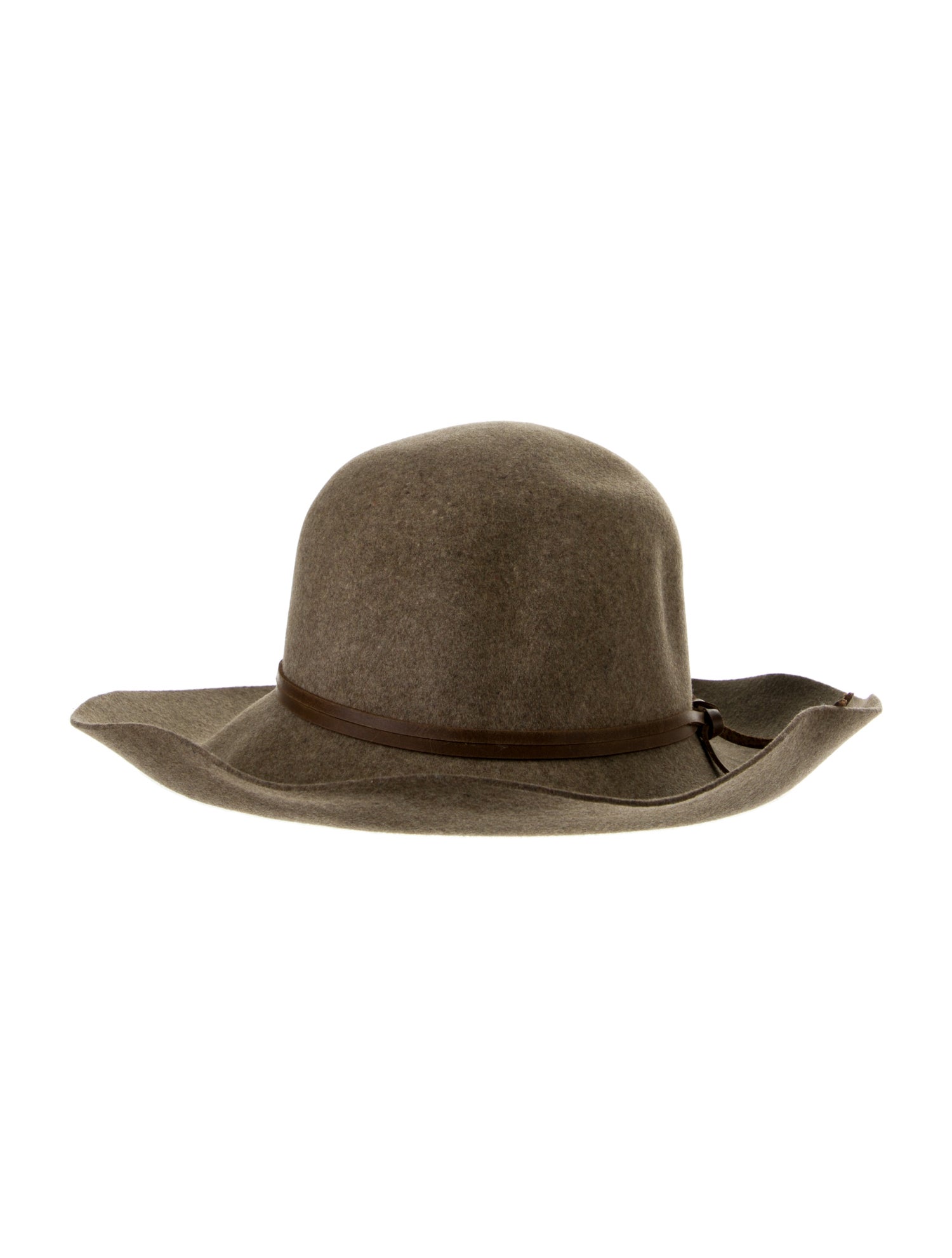 Rag & Bone Wool Felt Fedora Hat With Leather Strap