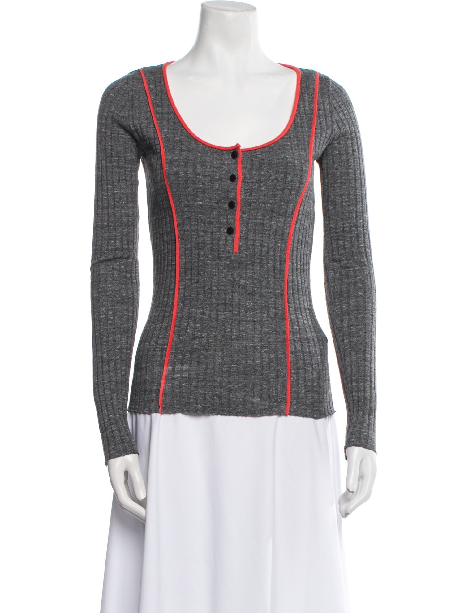 Rag & Bone Striped Scoop Neck Sweater