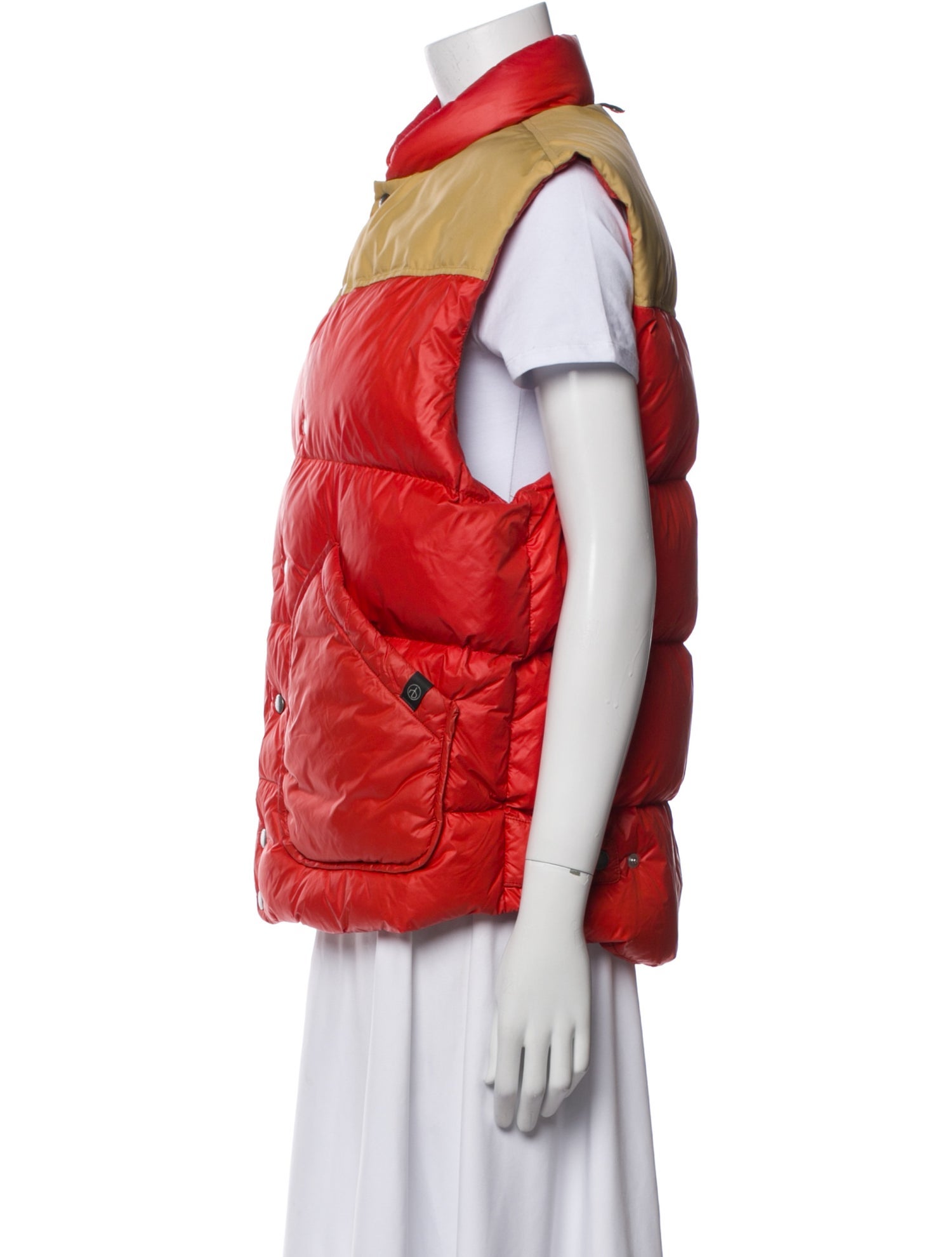 Rag & Bone Nylon Colorblock Pattern Down Jacket
