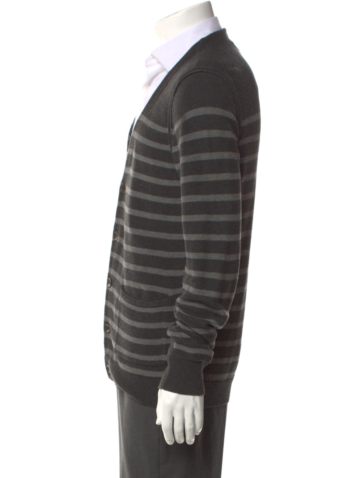 Rag & Bone Striped V-Neck Cardigan