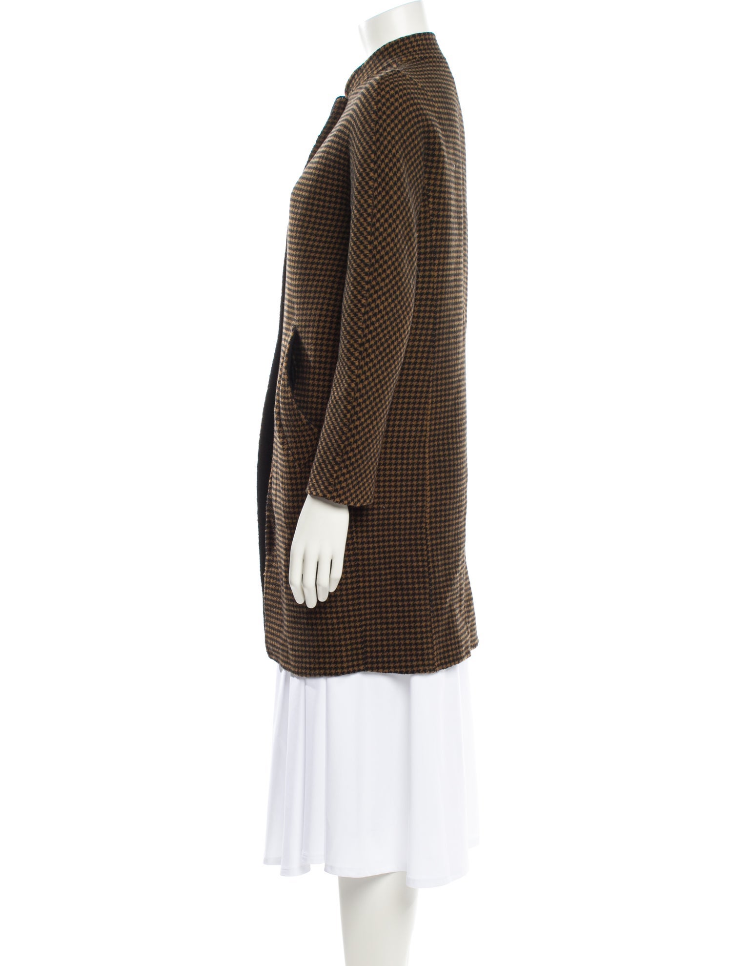 Rag & Bone Wool Plaid Print Coat