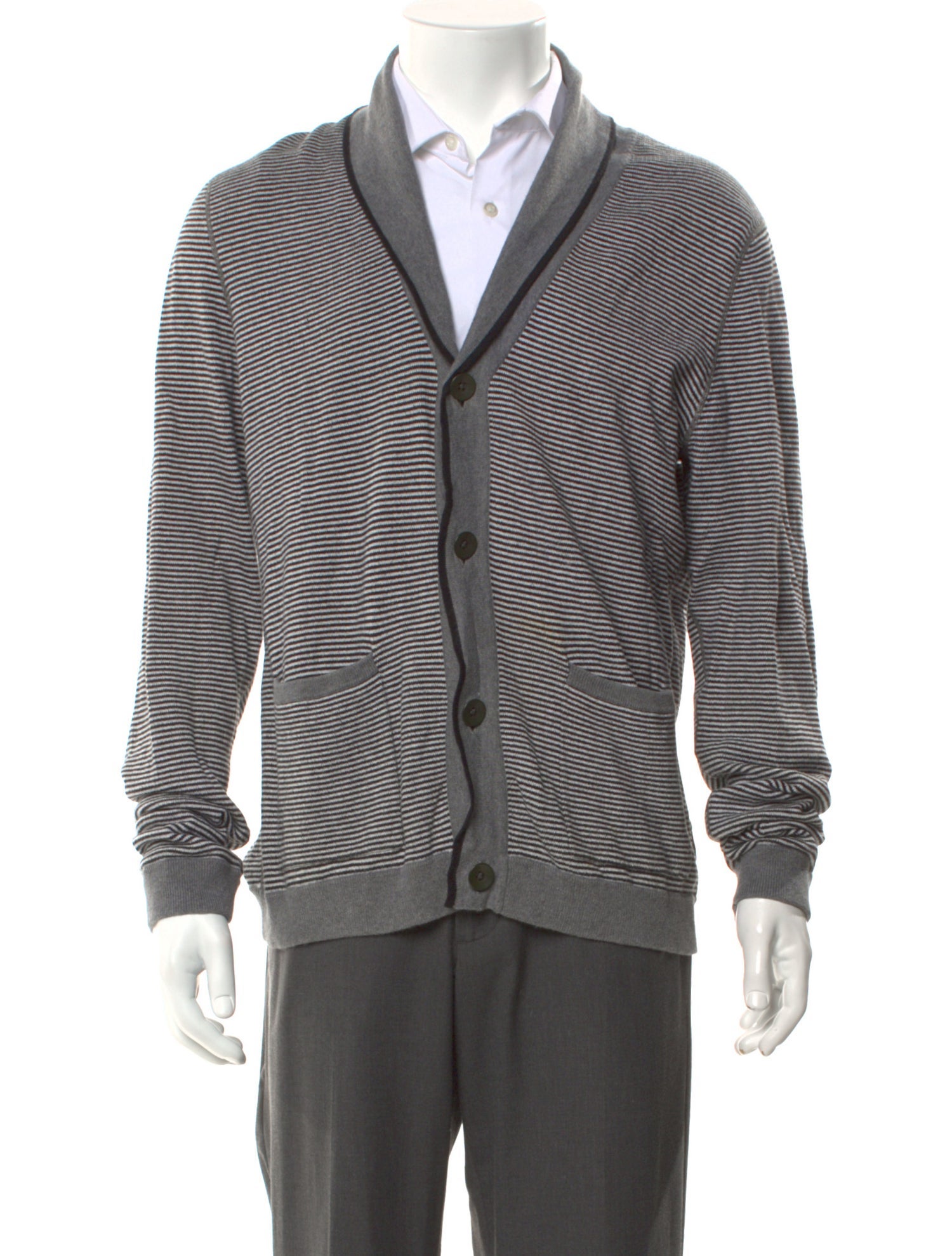 Rag & Bone Striped V-Neck Cardigan