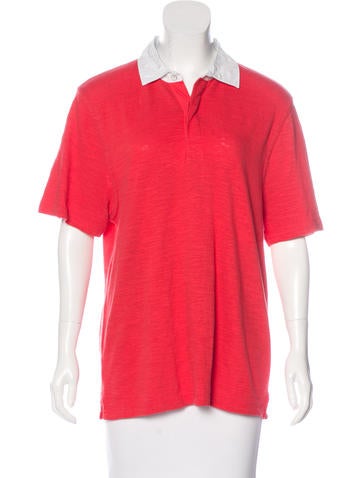 Rag & Bone Short Sleeve Polo Shirt