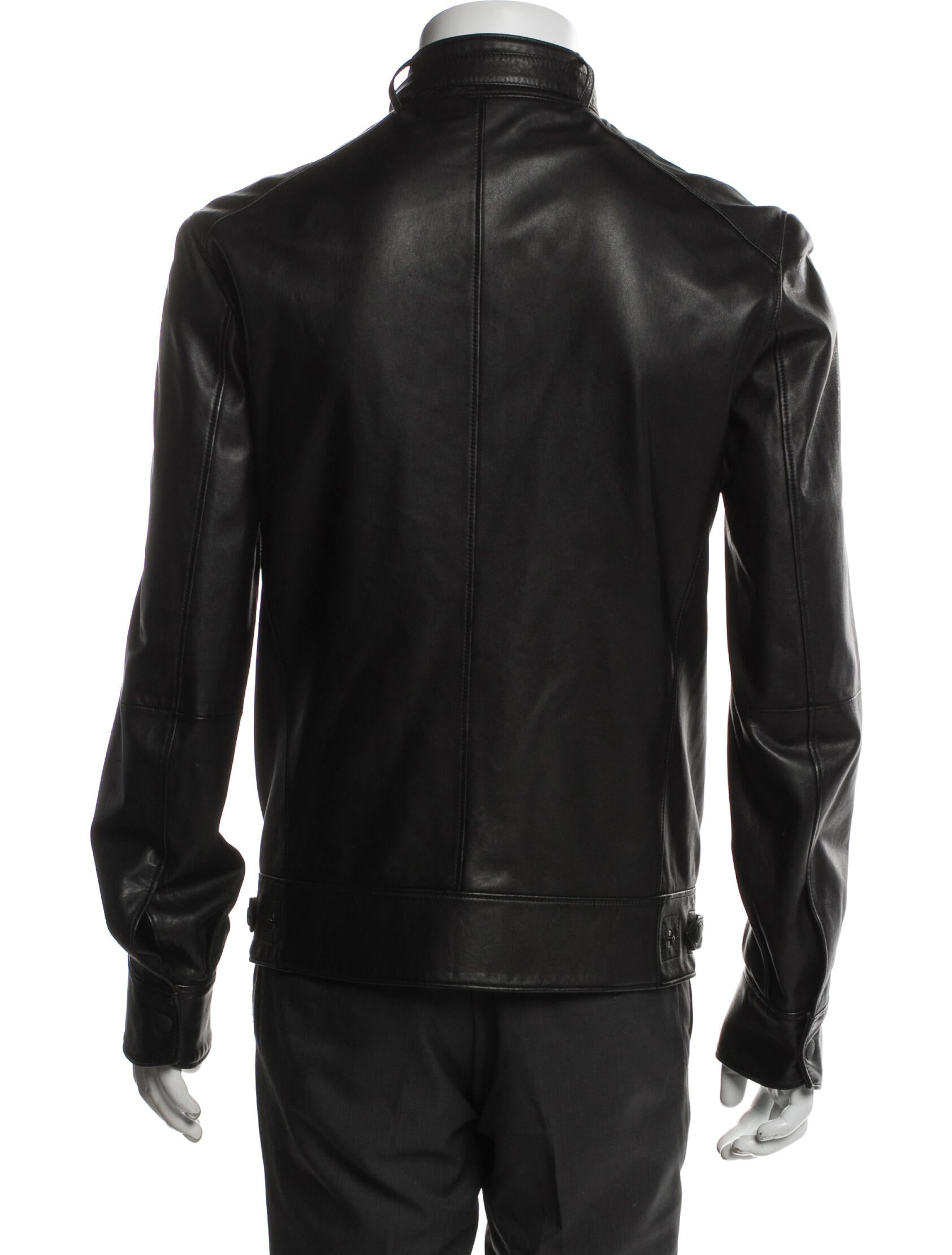 Lamb Leather Utility Jacket