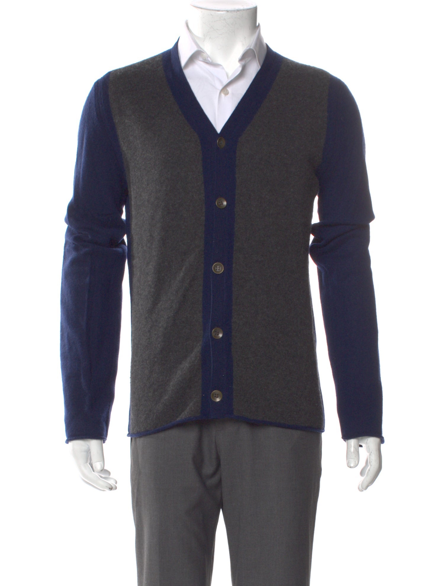 Rag & Bone Colorblock Pattern V-Neck Cardigan