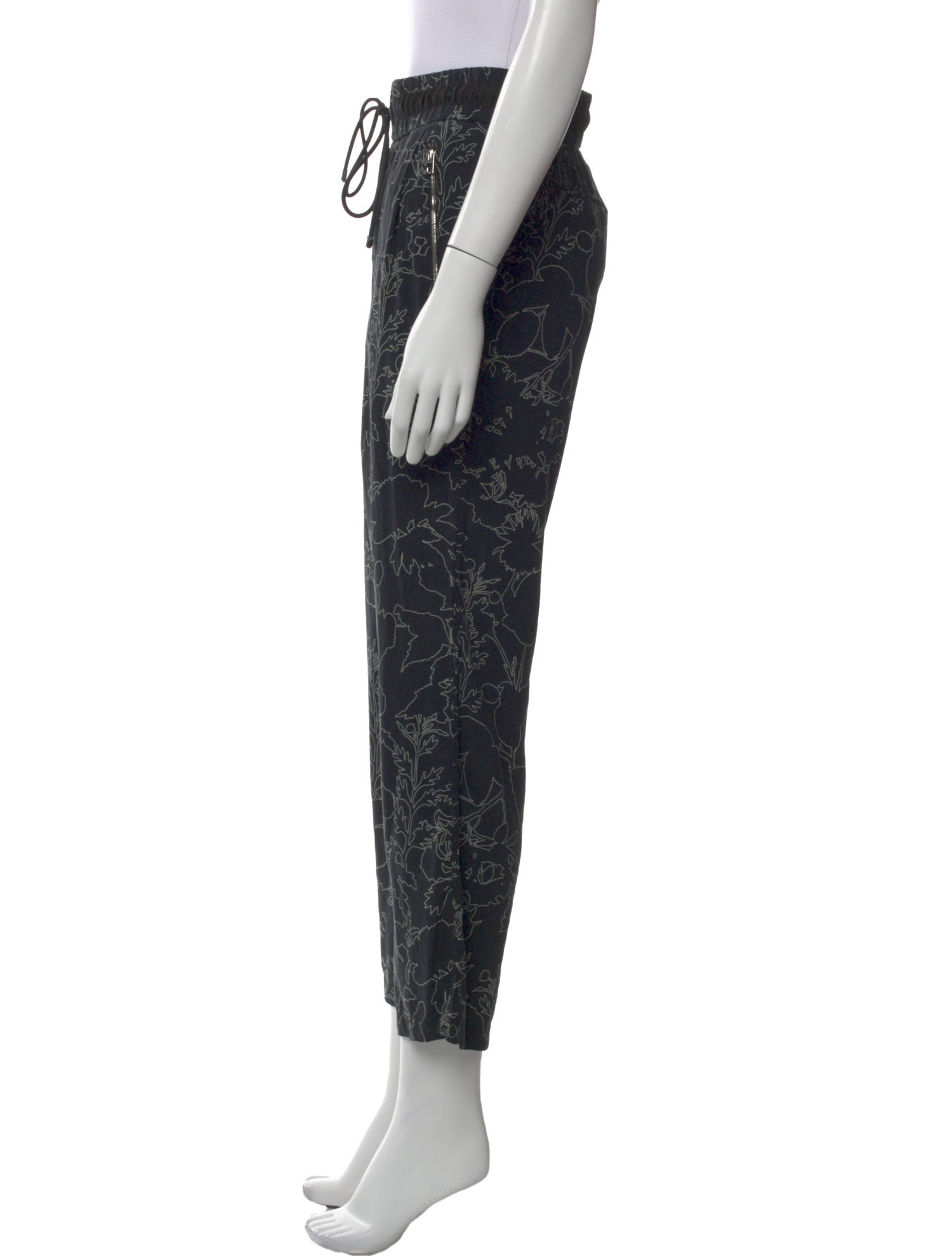 Rag & Bone Silk Straight Leg Pants