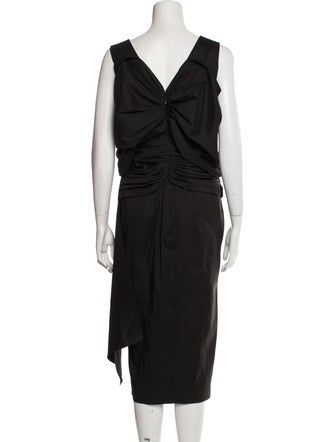 Rachel Gilbert Cowl Neck Midi Length Dress