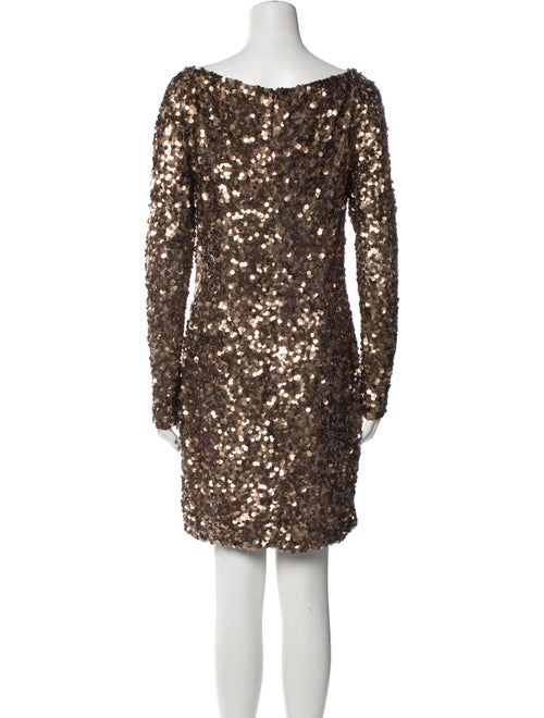 Rachel Gilbert V-Neck Mini Dress