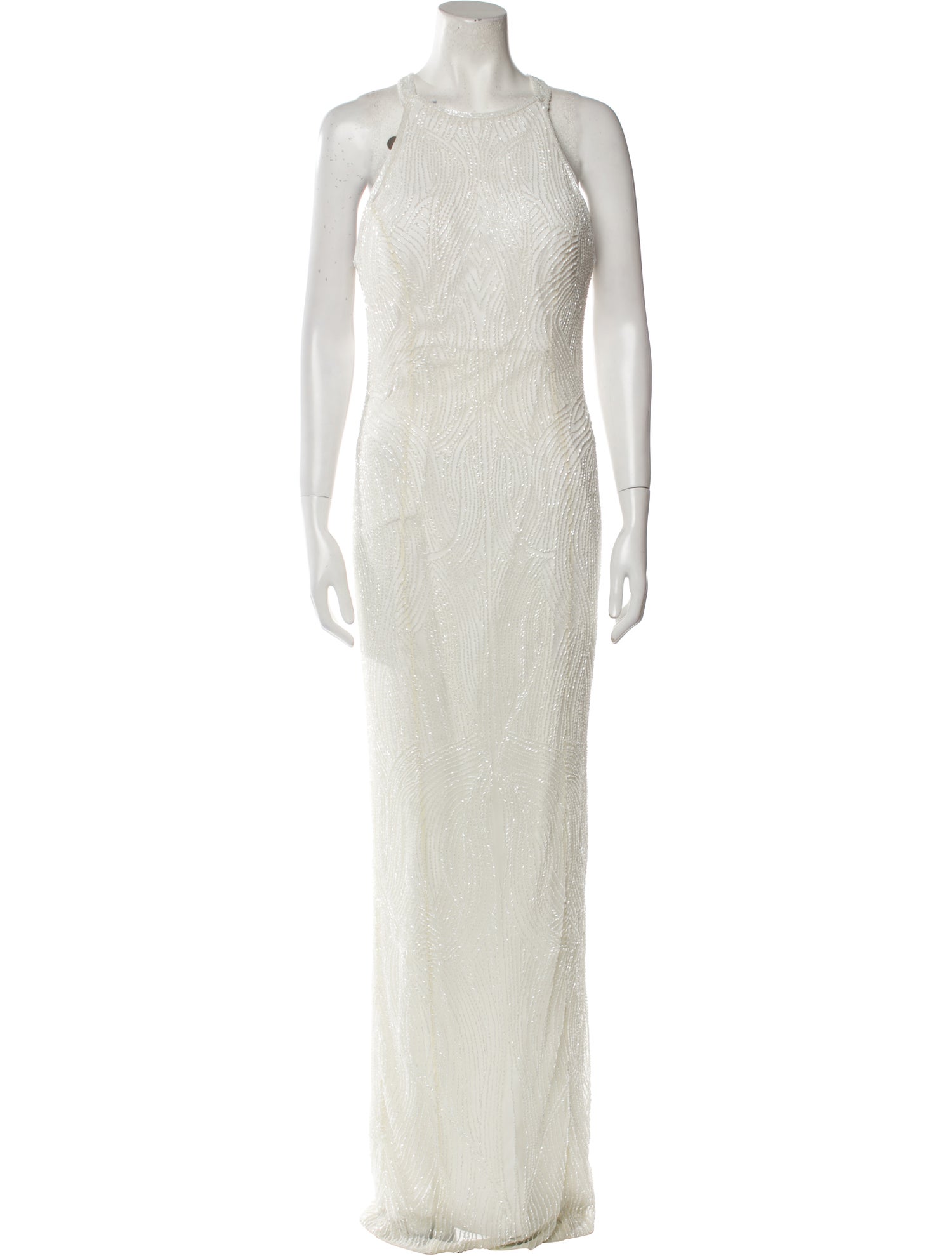 Rachel Gilbert Crew Neck Long Dress