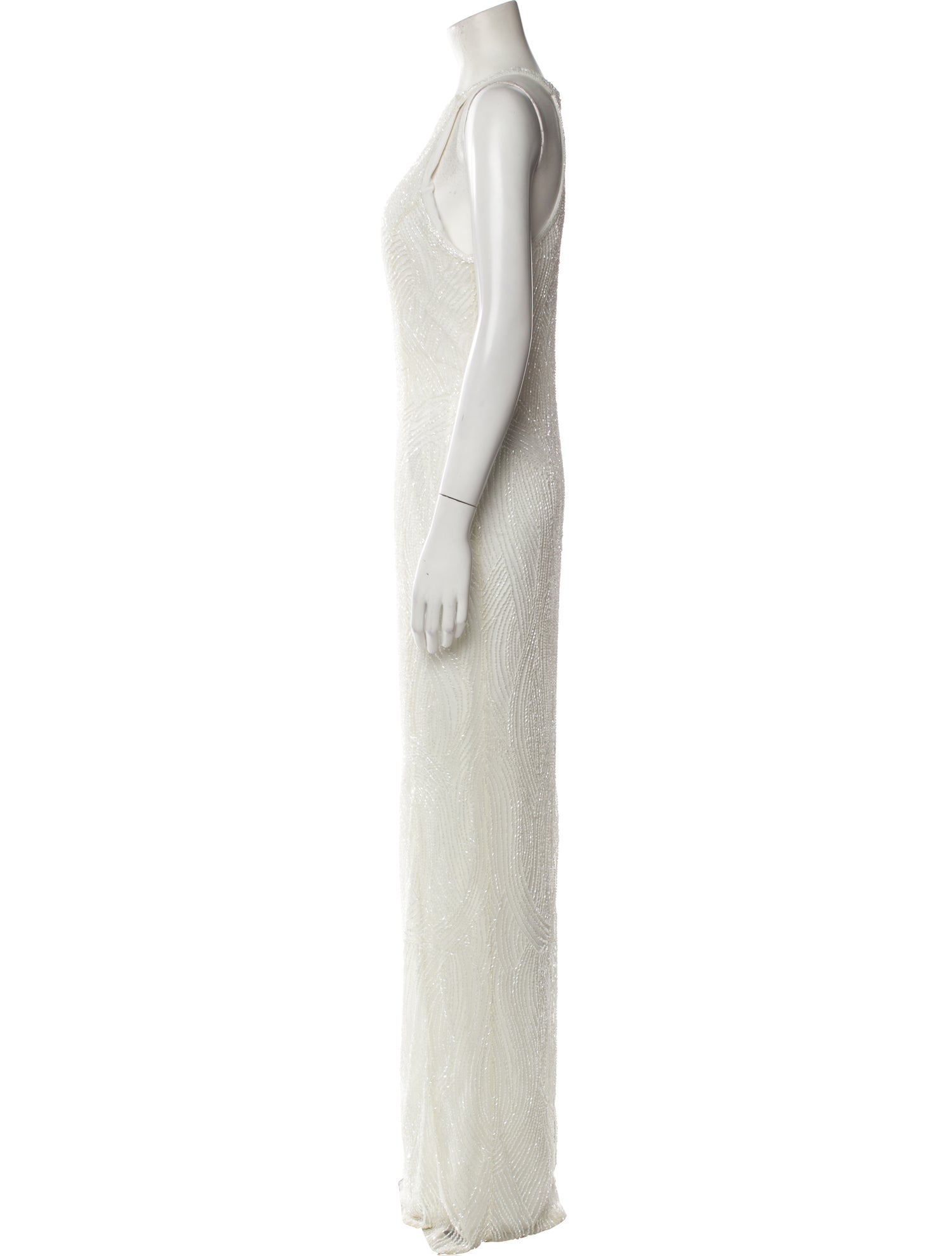 Rachel Gilbert Crew Neck Long Dress