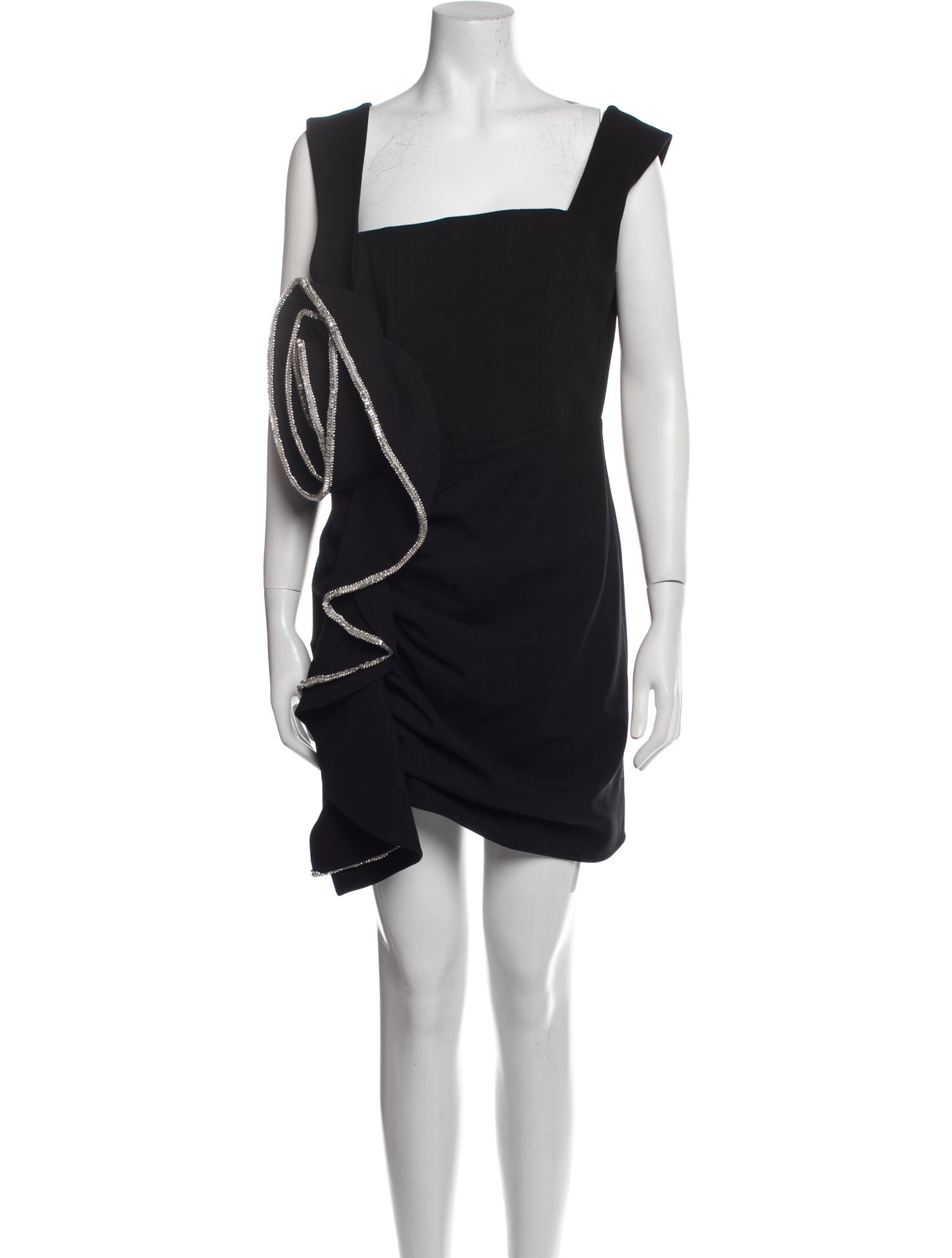 Rachel Gilbert Square Neckline Mini Dress