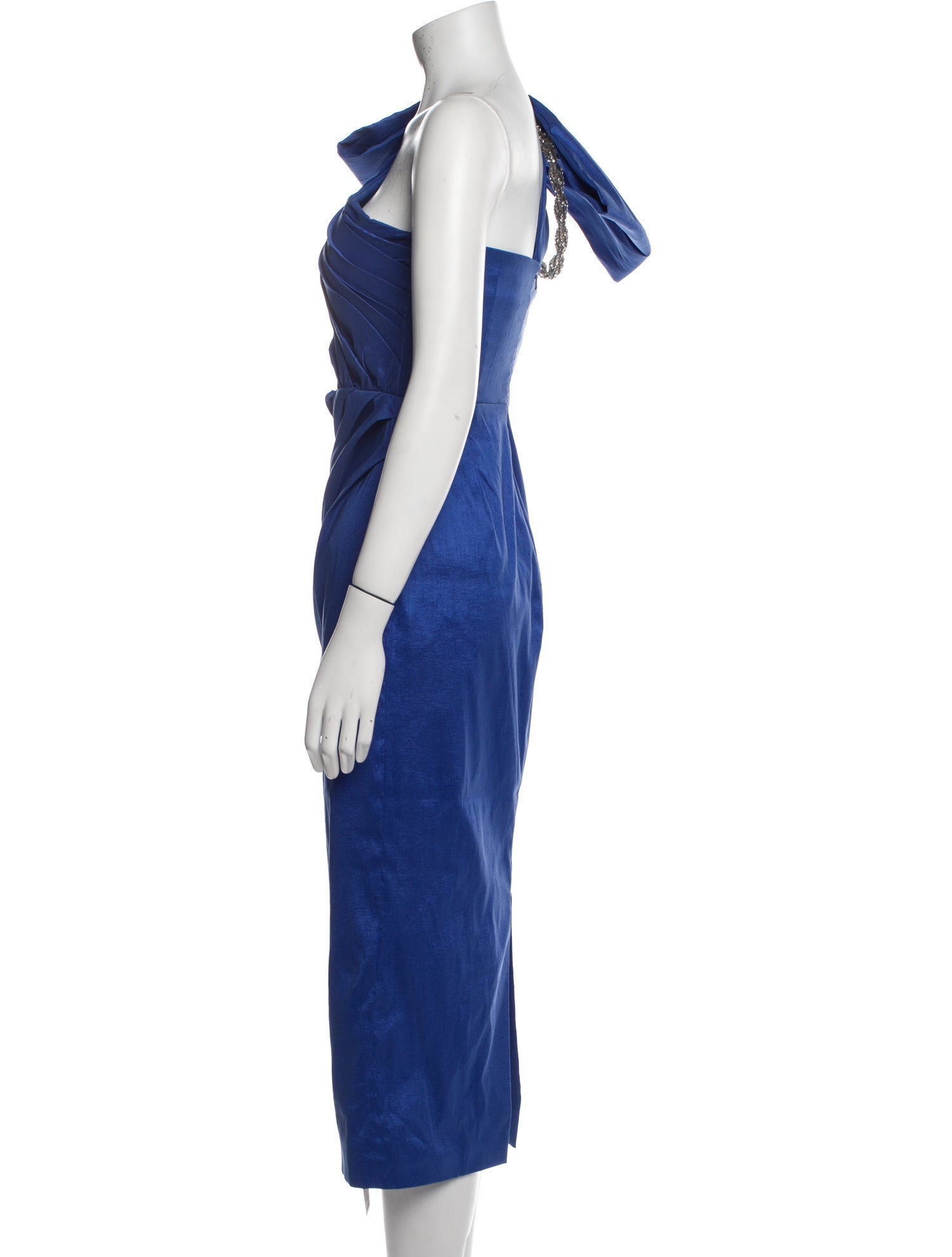 Rachel Gilbert One-Shoulder Midi Length Dress