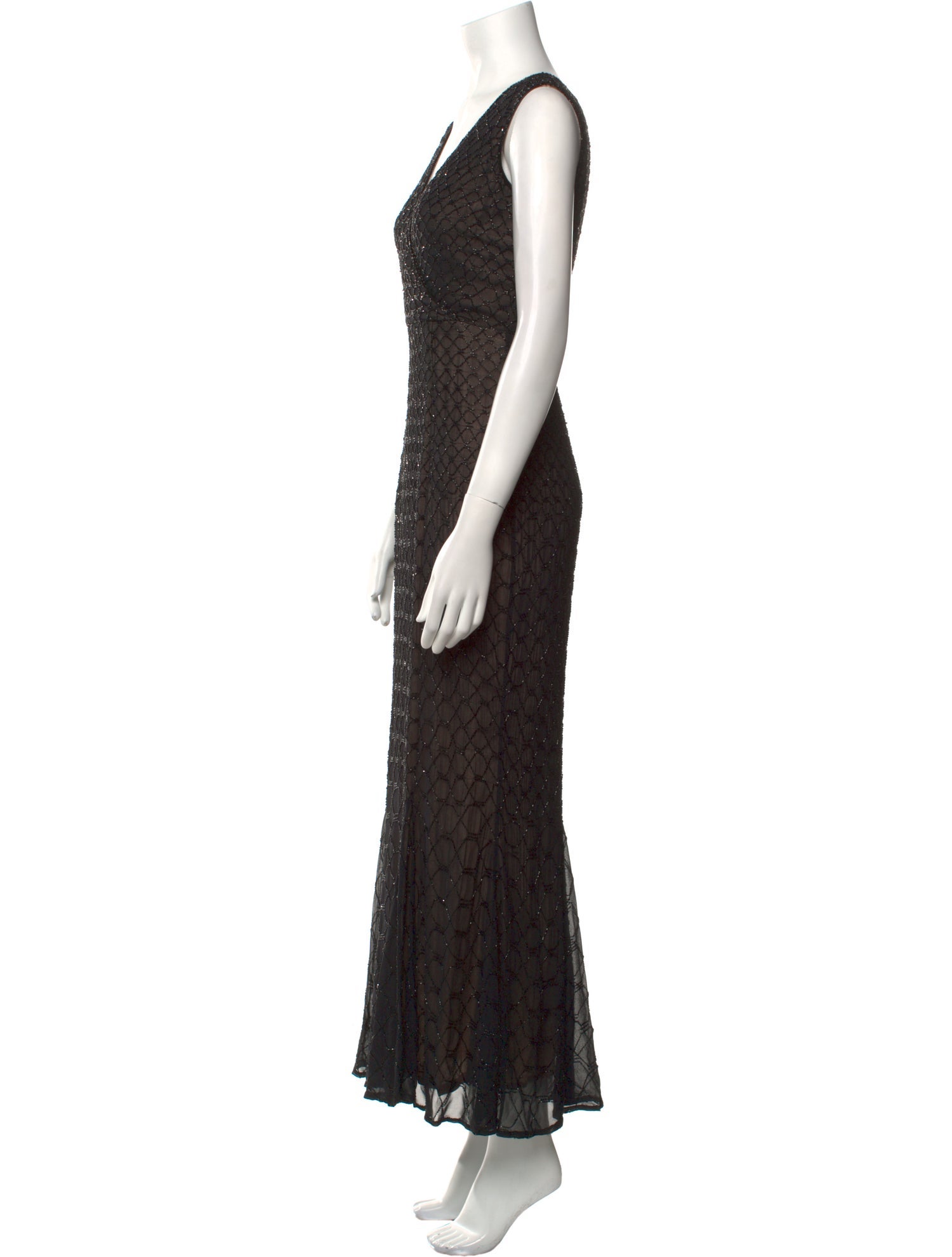 Rachel Gilbert Silk Long Dress
