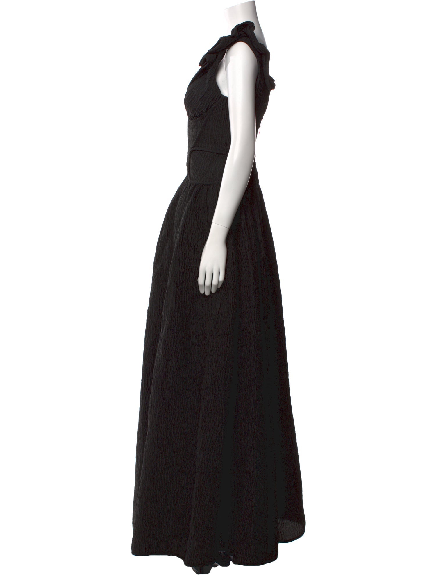 Rachel Gilbert V-Neck Long Dress