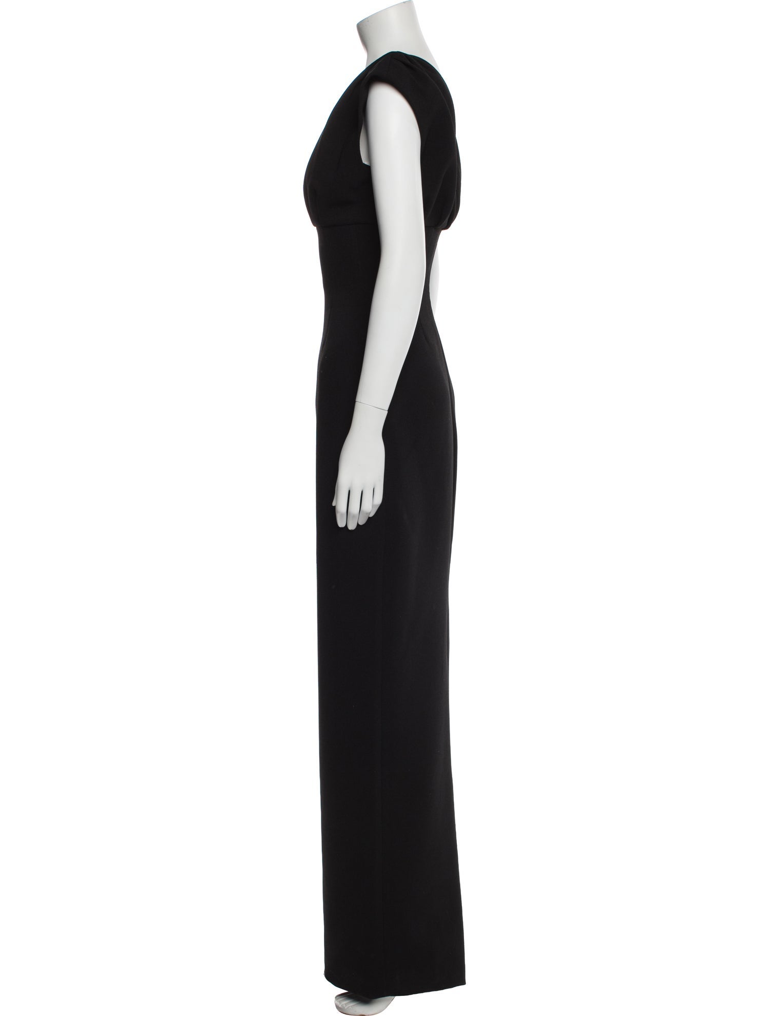 Rachel Gilbert Crew Neck Long Dress