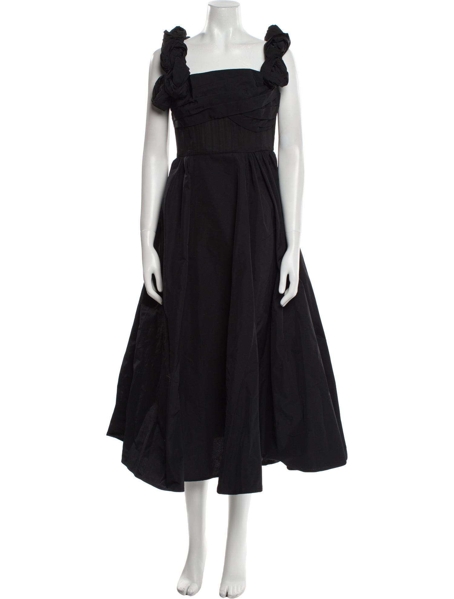 Rachel Gilbert Square Neckline Long Dress