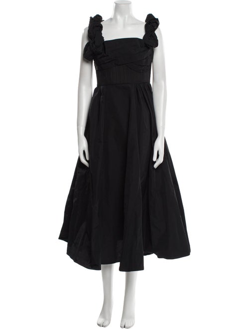 Rachel Gilbert Square Neckline Long Dress