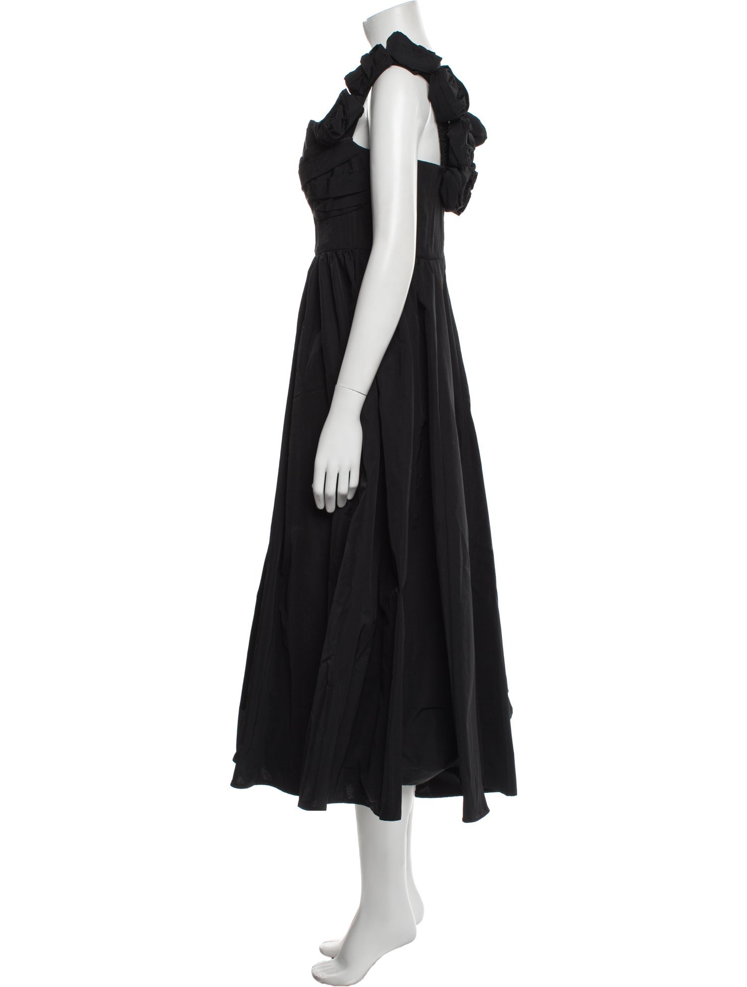 Rachel Gilbert Square Neckline Long Dress