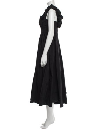 Rachel Gilbert Square Neckline Long Dress