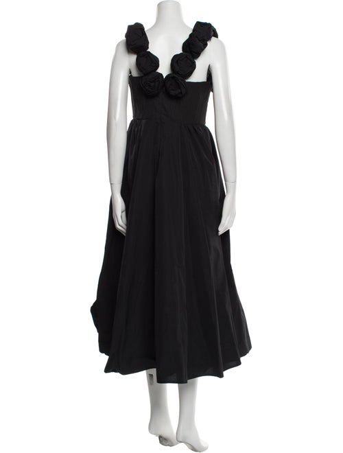 Rachel Gilbert Square Neckline Long Dress