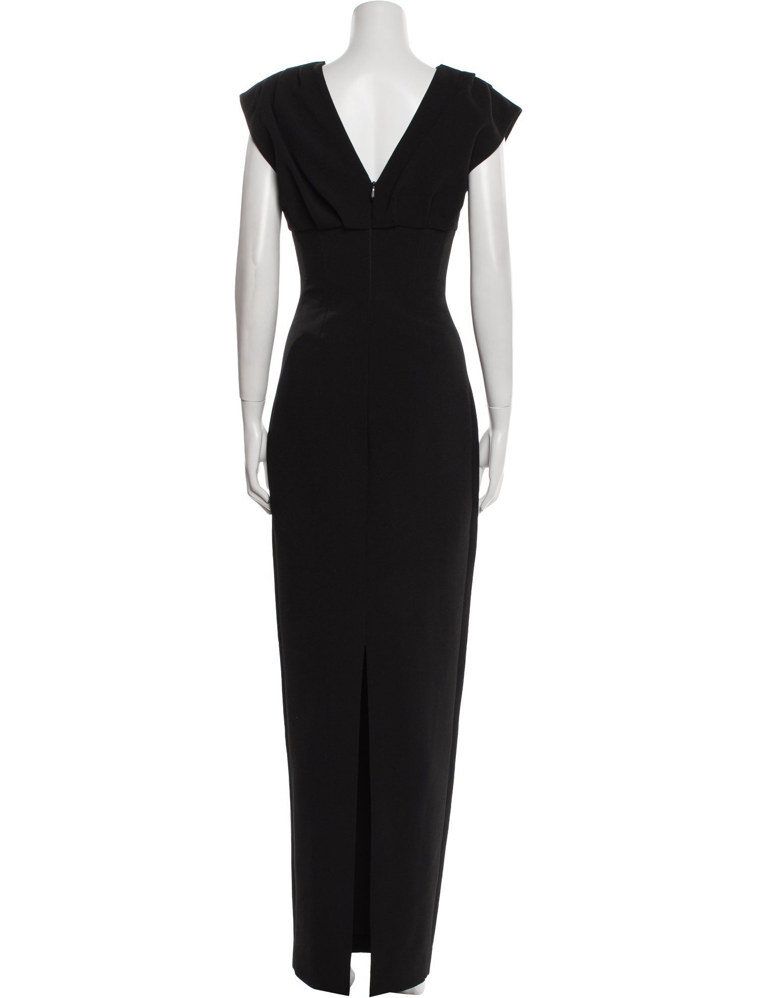 Rachel Gilbert Bateau Neckline Long Dress