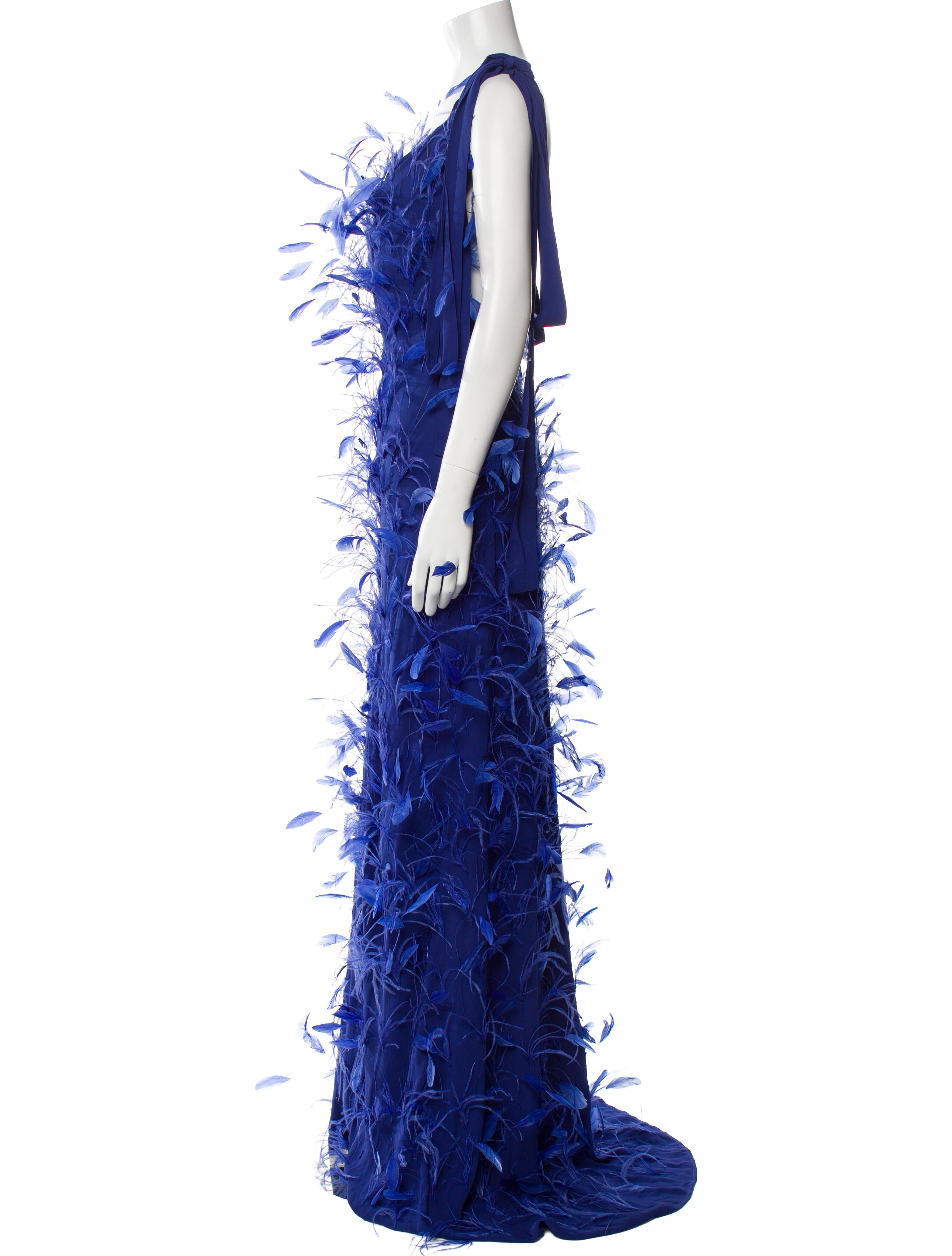 Rachel Gilbert V-Neck Long Dress