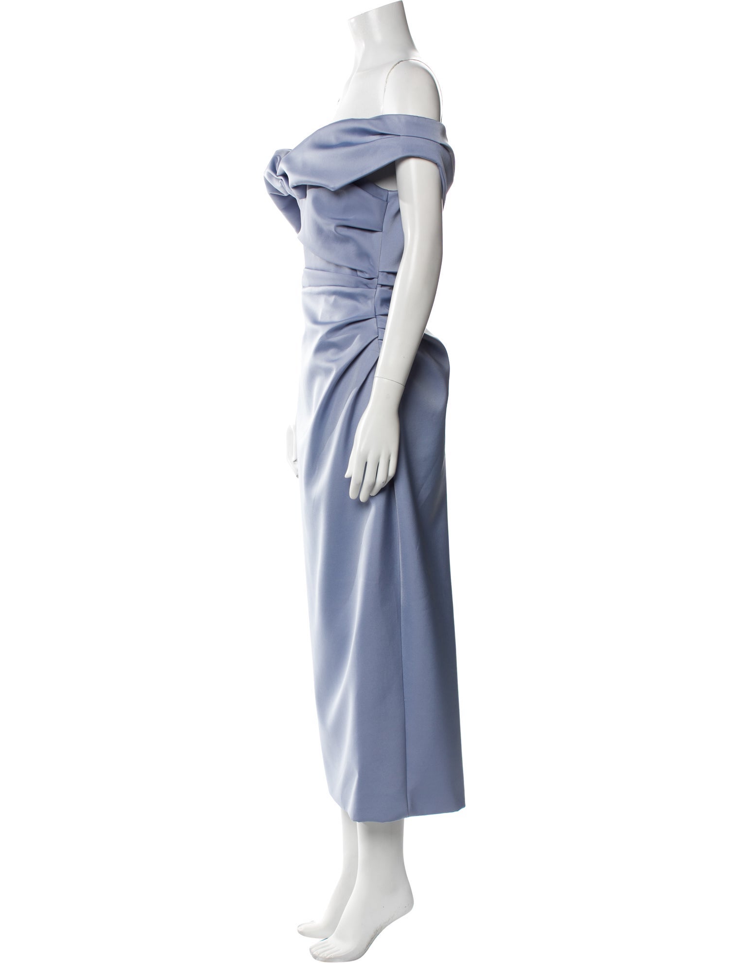 Rachel Gilbert Off-The-Shoulder Midi Length Dress w/ Tags