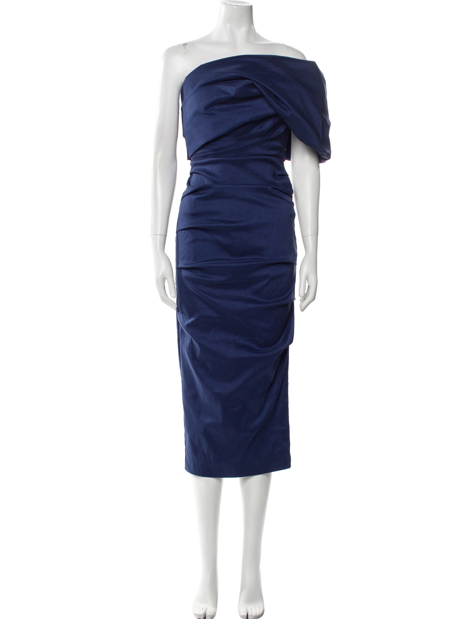 Rachel Gilbert Off-The-Shoulder Midi Length Dress w/ Tags