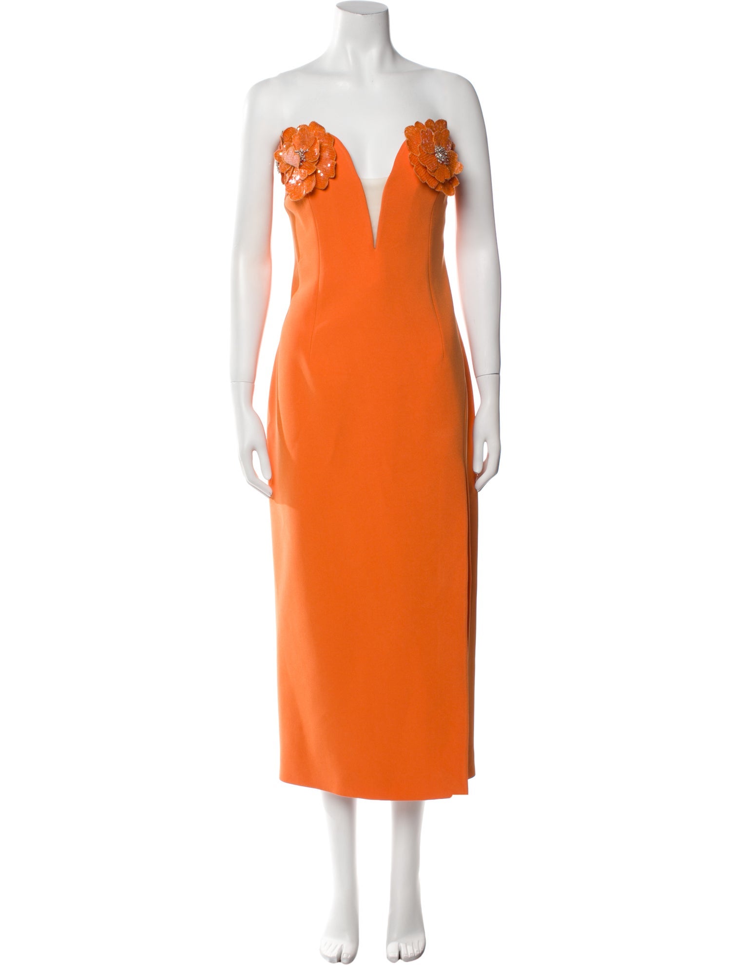 Rachel Gilbert Strapless Midi Length Dress w/ Tags
