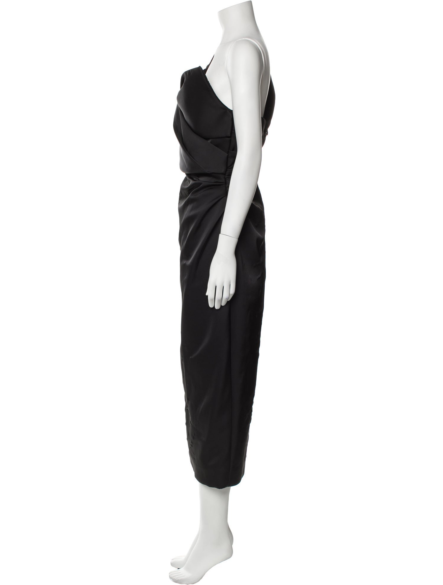 Rachel Gilbert One-Shoulder Long Dress