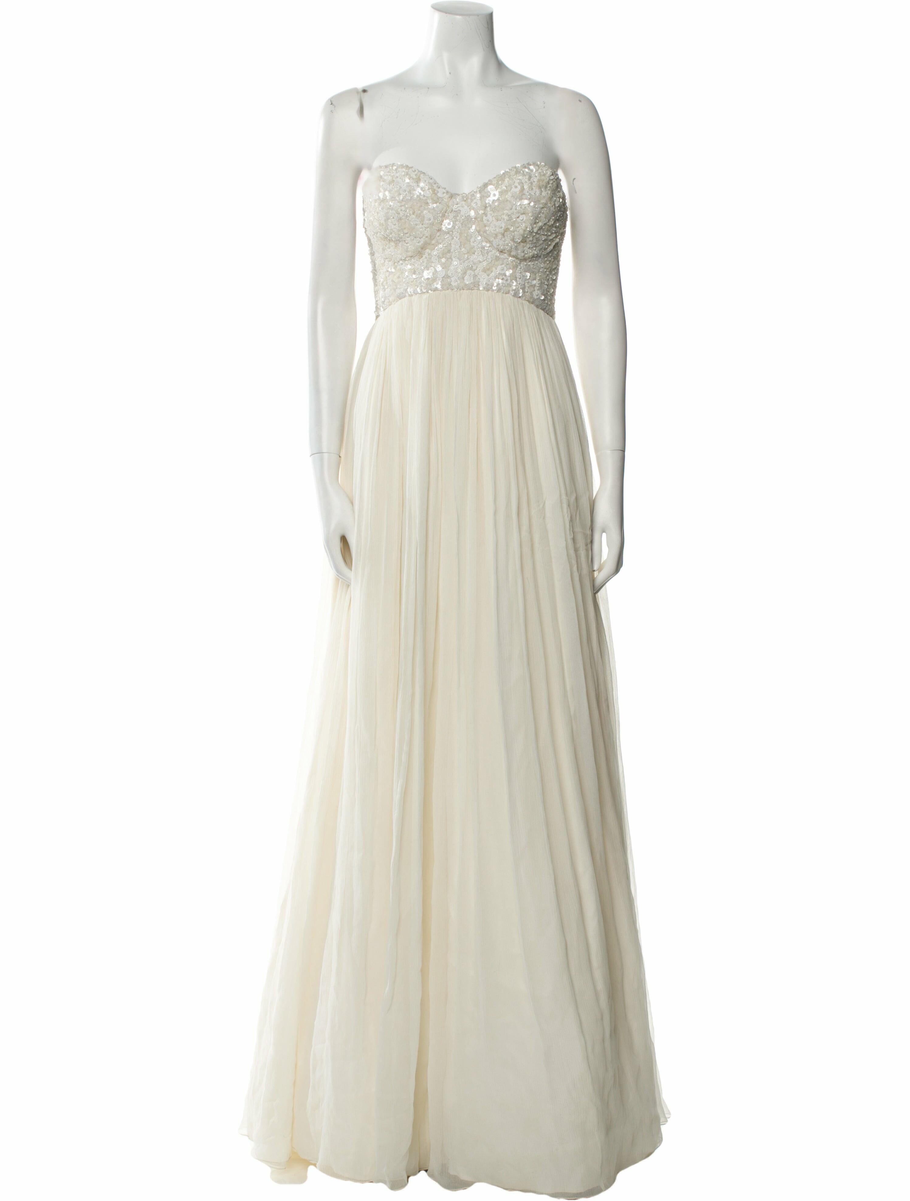 Rachel Gilbert Silk Long Dress